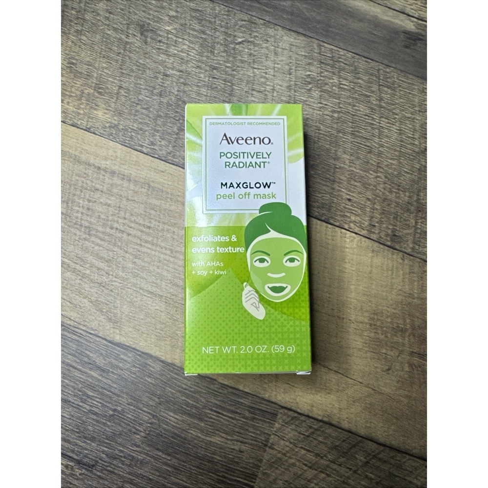 Aveeno Positively Radiant MAXGLOW Peel Off Mask Exfoliates & Evens Texture Disco